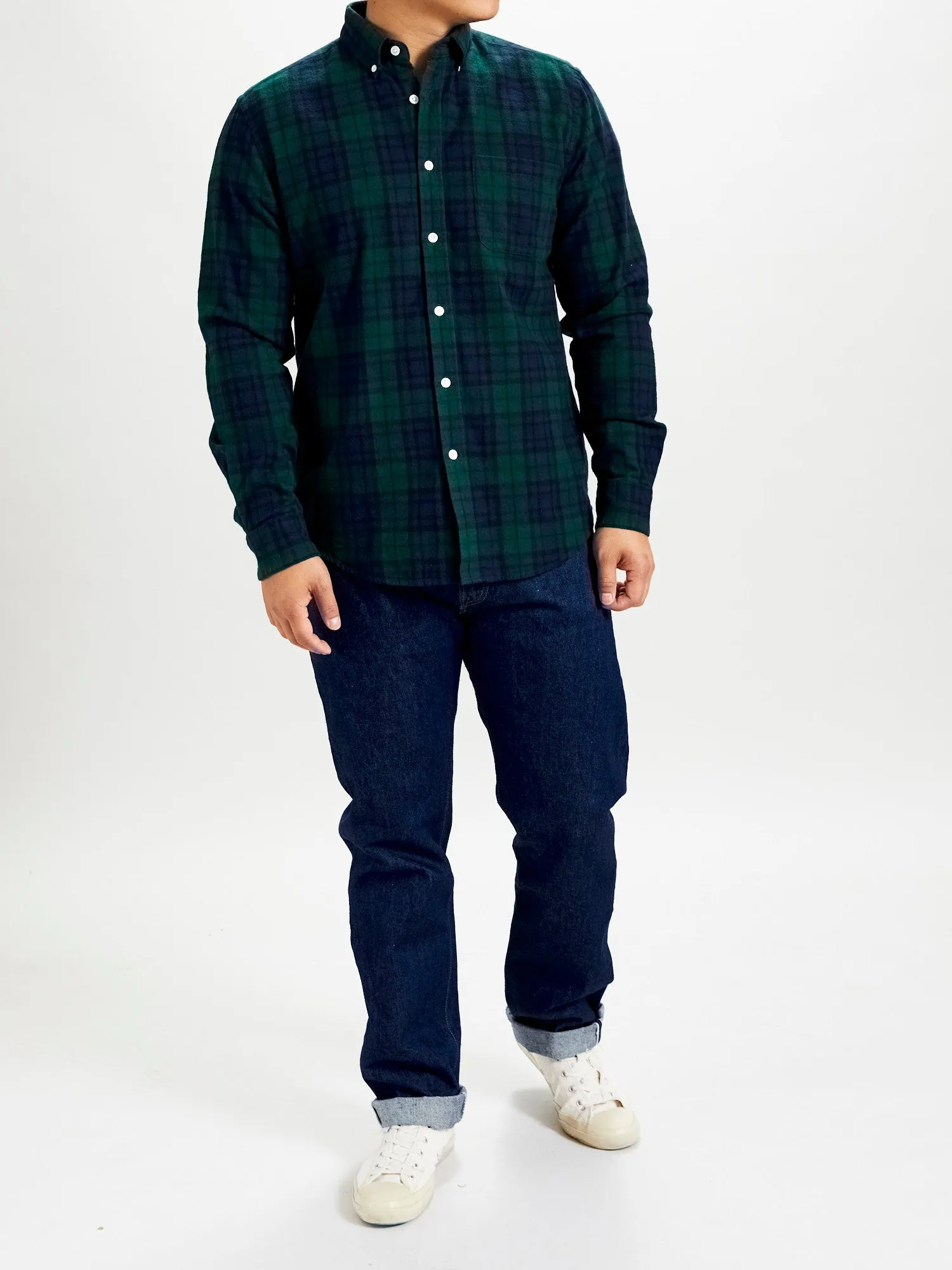 Bonfim Button-Up Shirt in Navy