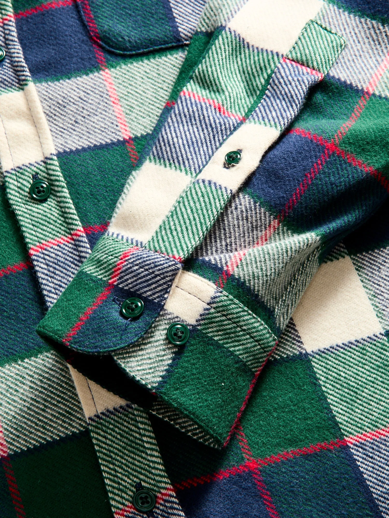 Bottle Button-Up Shirt in Blue Green