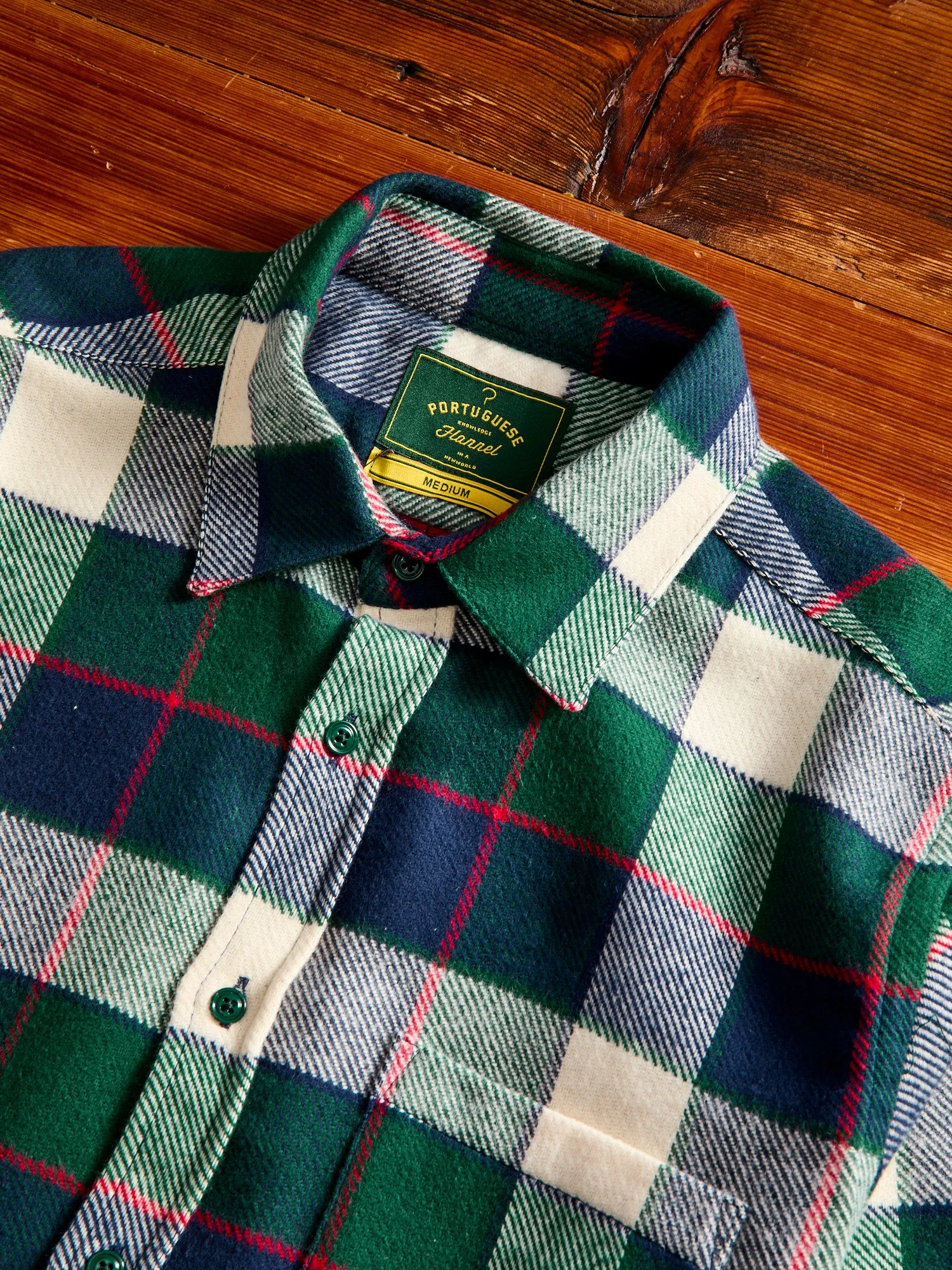 Bottle Button-Up Shirt in Blue Green