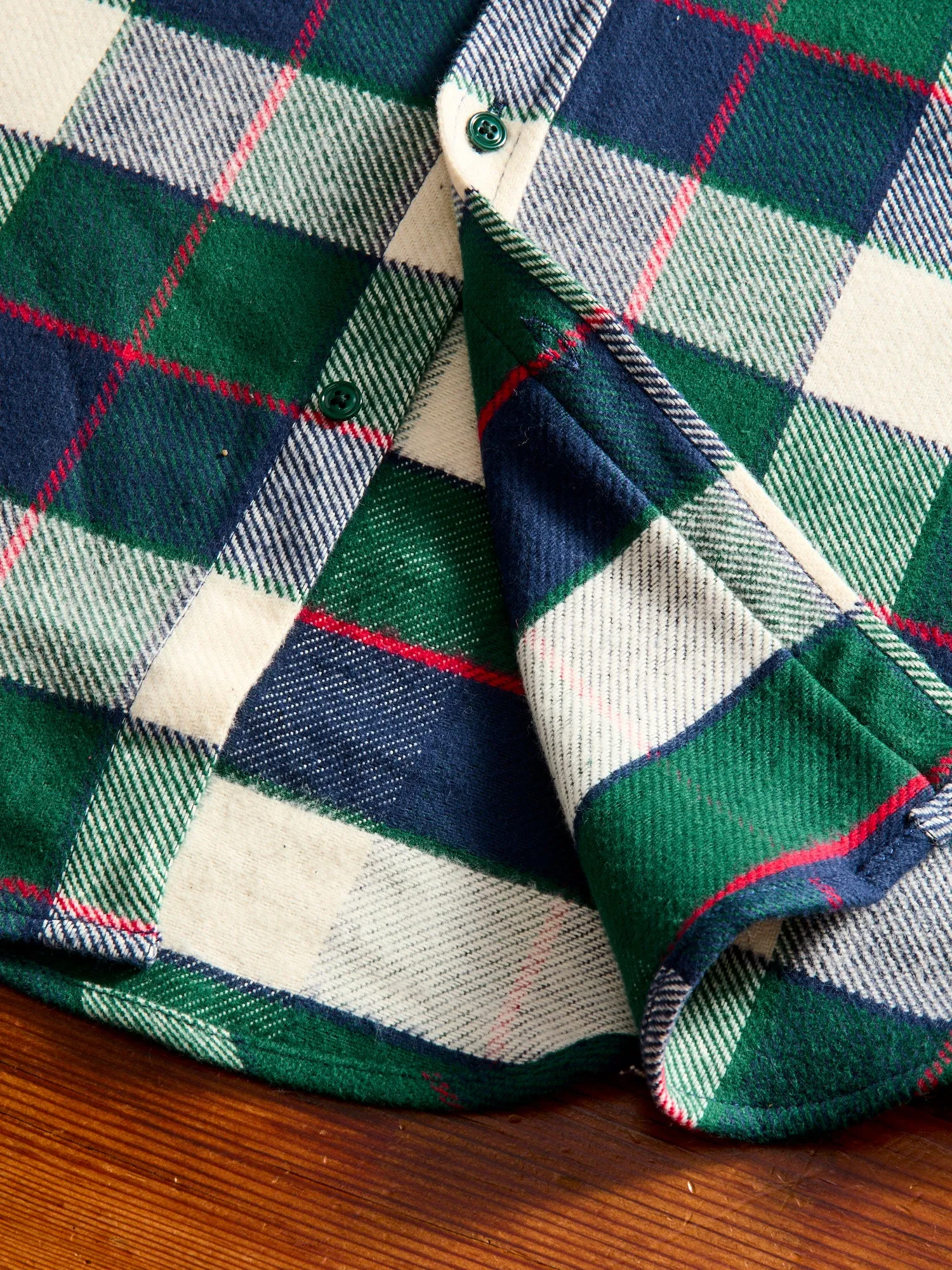 Bottle Button-Up Shirt in Blue Green