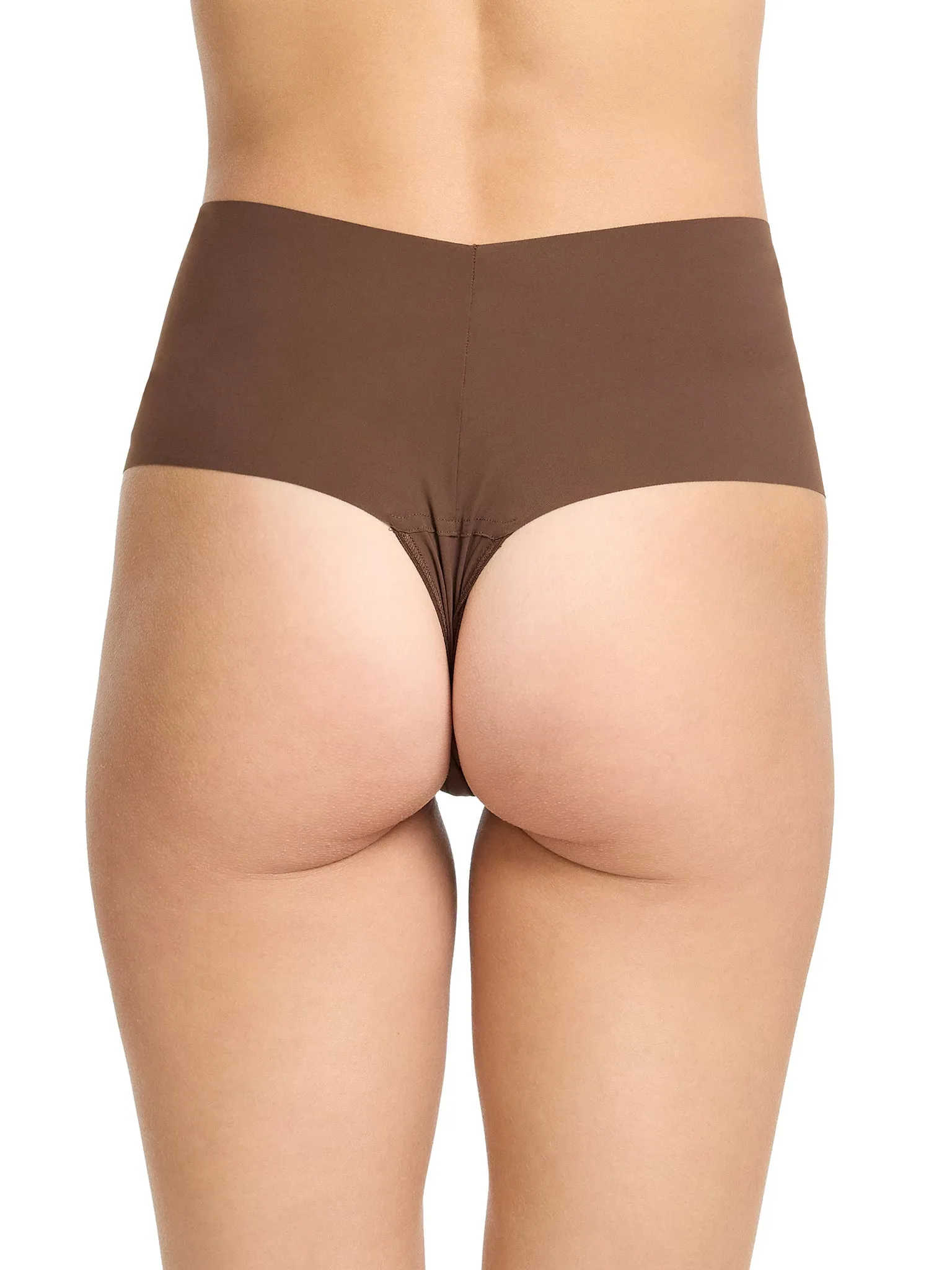 BreatheSoft® High Rise Thong Mahogany