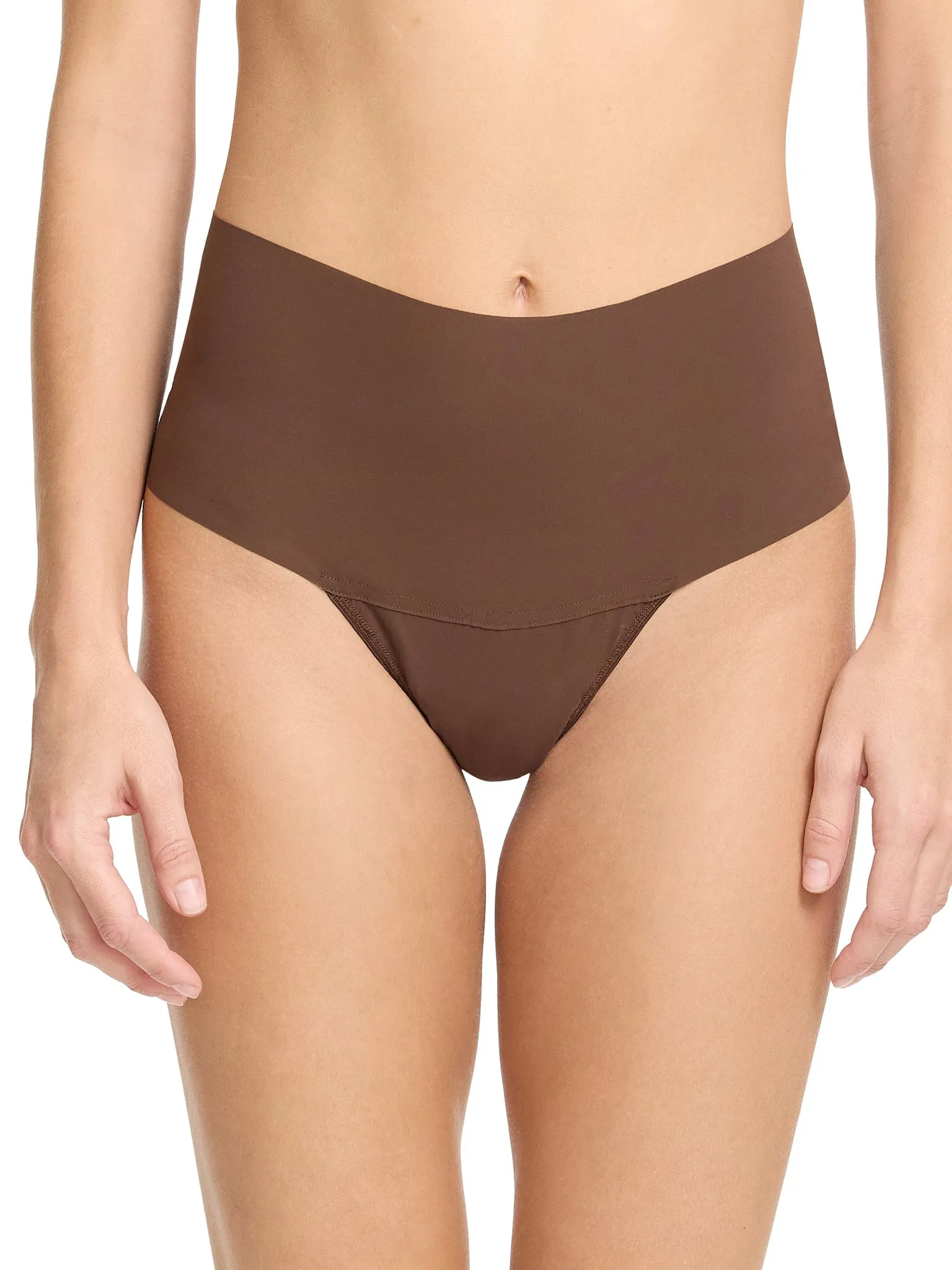 BreatheSoft® High Rise Thong Mahogany