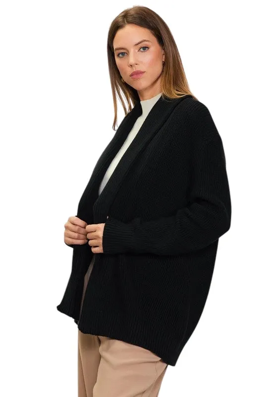 Bright Mornings Black Cardigan