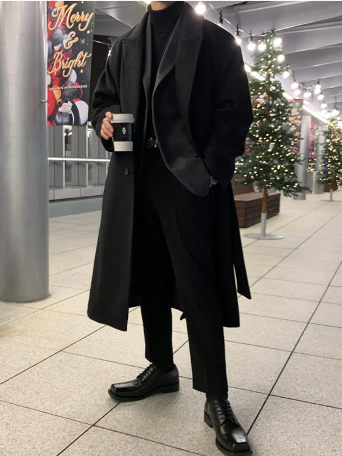 British Style Woolen Cashmere Coat