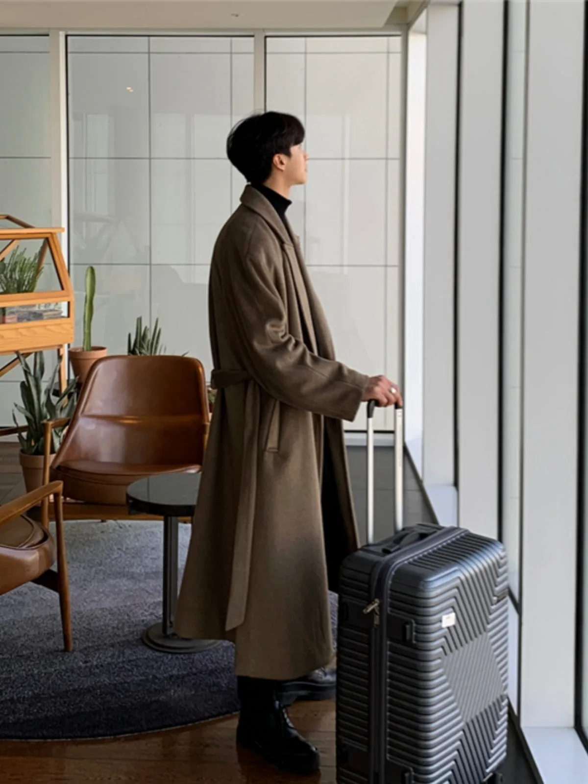 British Style Woolen Cashmere Coat