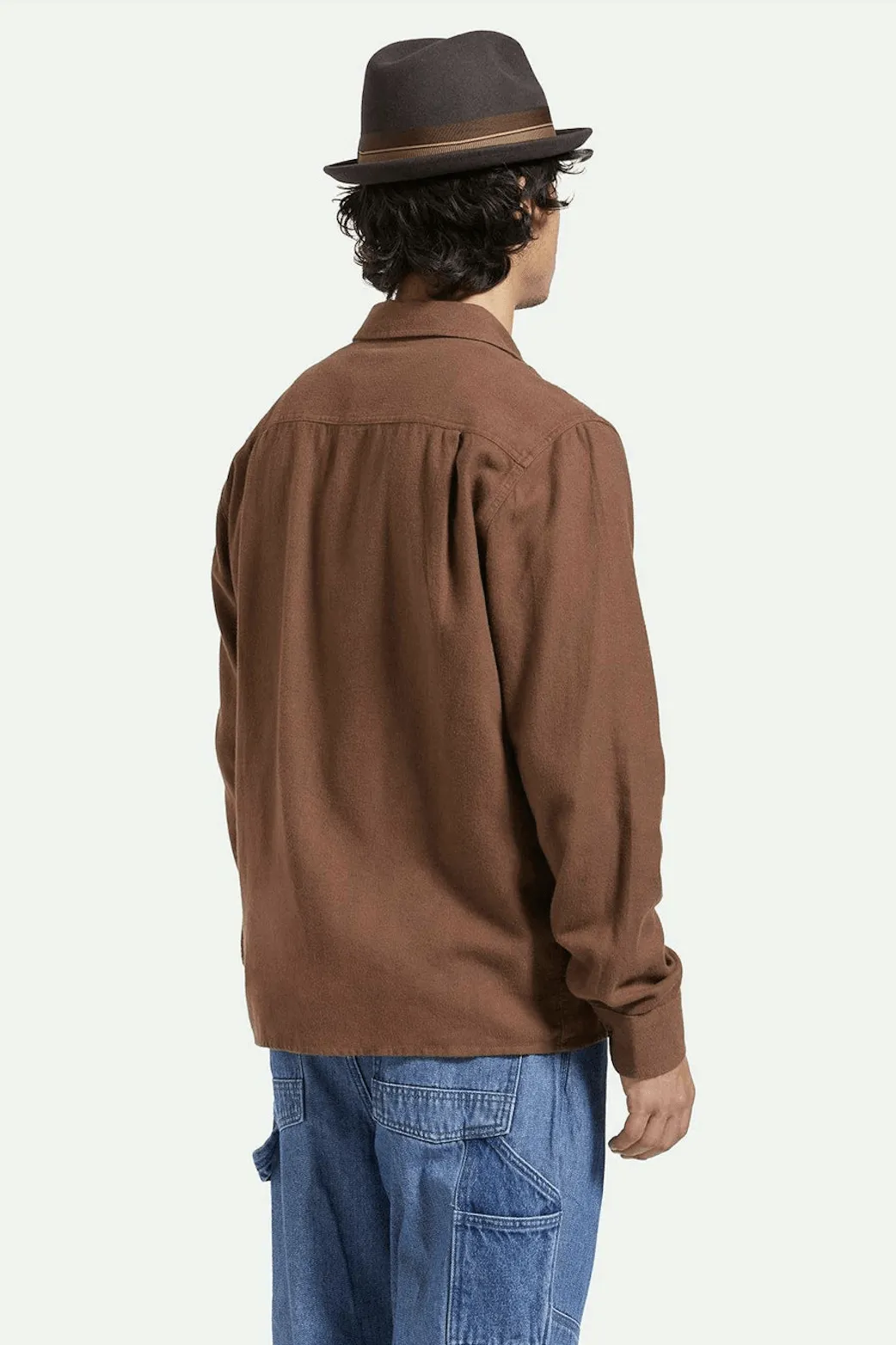 BRIXTON Hasting Lightweight Flannel - Pinecorn Brown