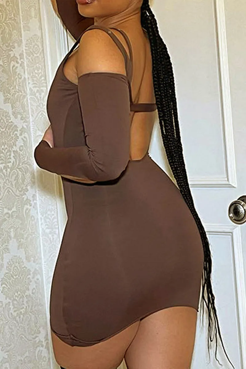 BS3215 Cutout Mini Dress Outerwear