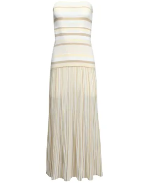 Butter Stripe Strapless Citara Dress