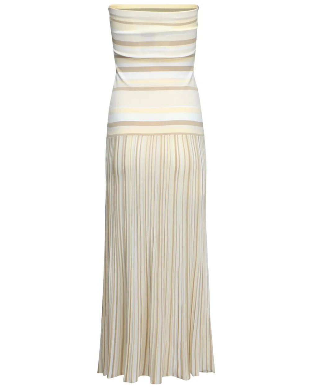 Butter Stripe Strapless Citara Dress