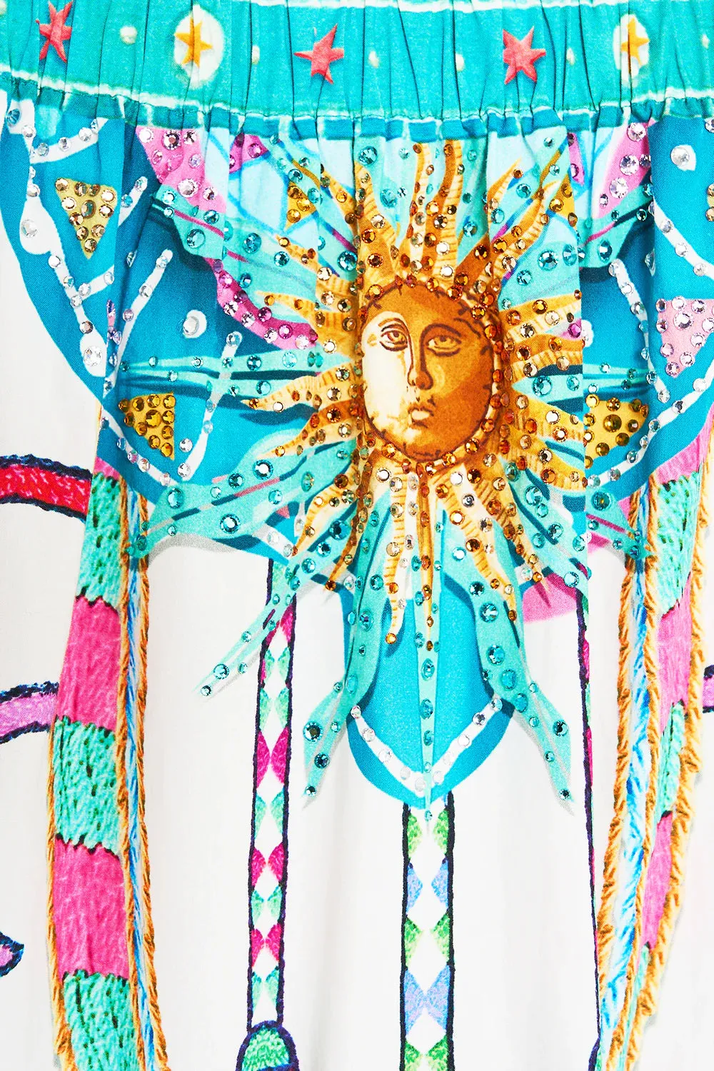 CAMILLA - Wide Strap Sundress Living in Colour