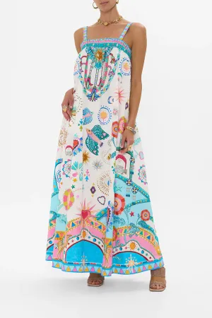 CAMILLA - Wide Strap Sundress Living in Colour