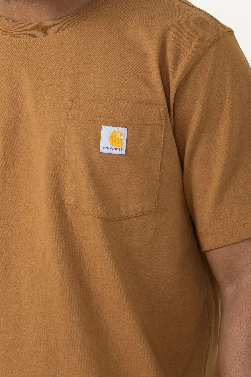 Carhartt Relaxed Heavyweight Pocket C Graphic T-Shirt for Men in Brown | 106149-BRN