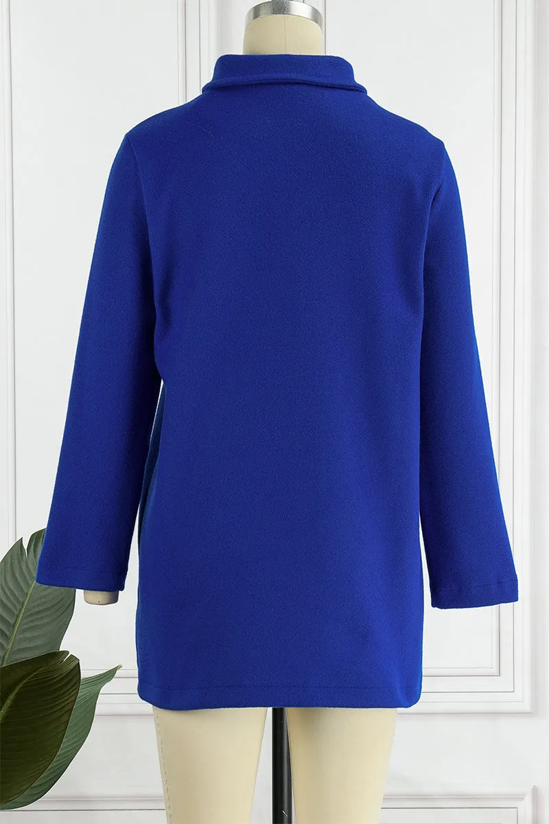 Casual Solid Solid Color Mandarin Collar Outerwear(6 Colors)