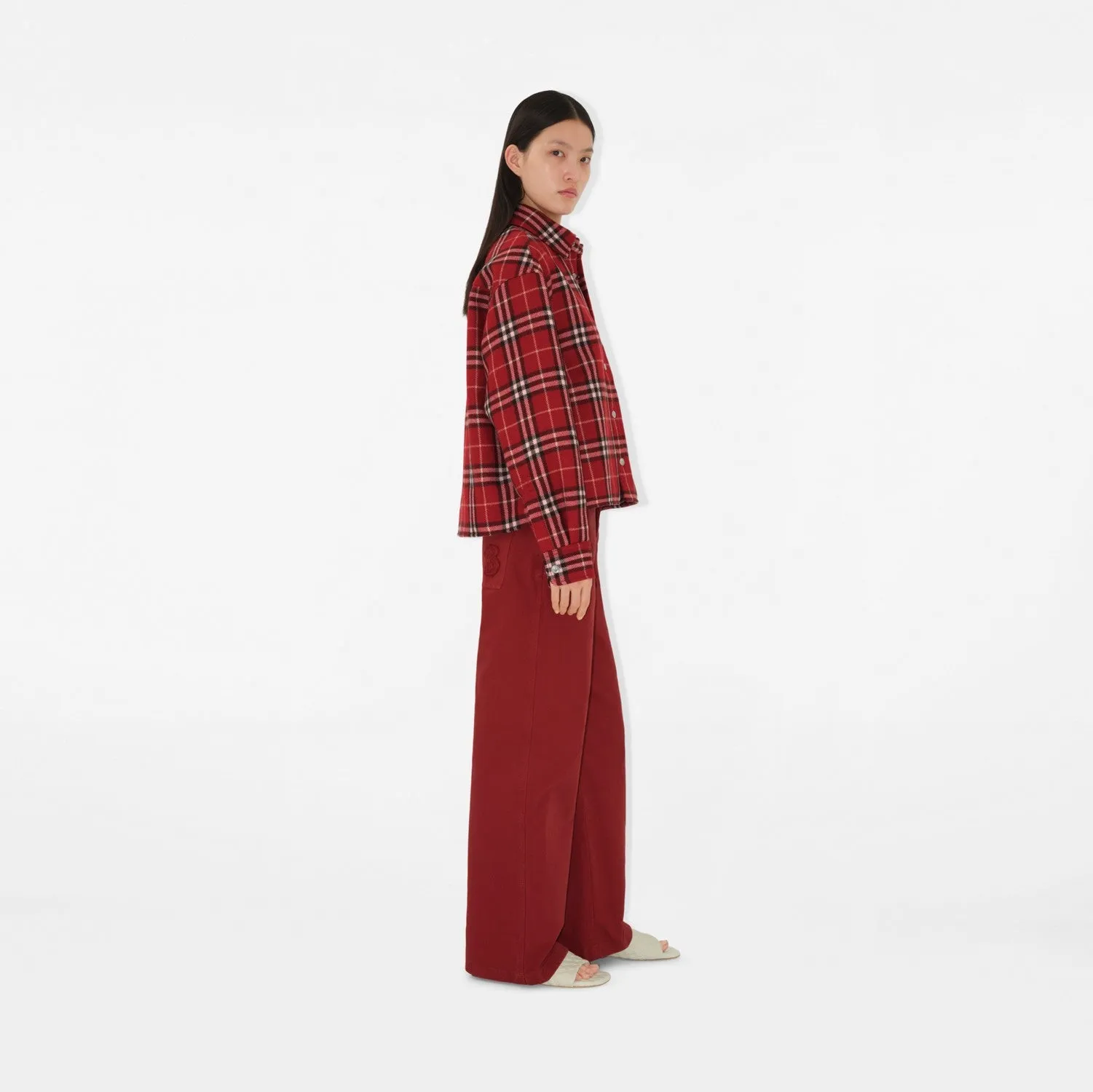 Check Wool Overshirt
