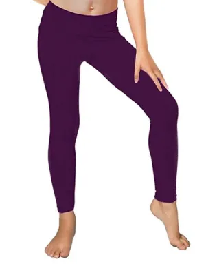 Children's Fleece Lined Legging/Bottoms in Deep Purple Violet, Sz 6X!