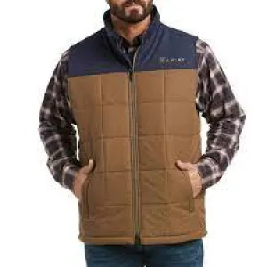 CL10037545-XL-Cub/Nvy Mens Ariat Insulated Vest Color Block "Crius"