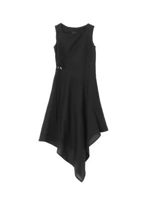 CLEAR LAWN WAIST LAVE-UP DRESS