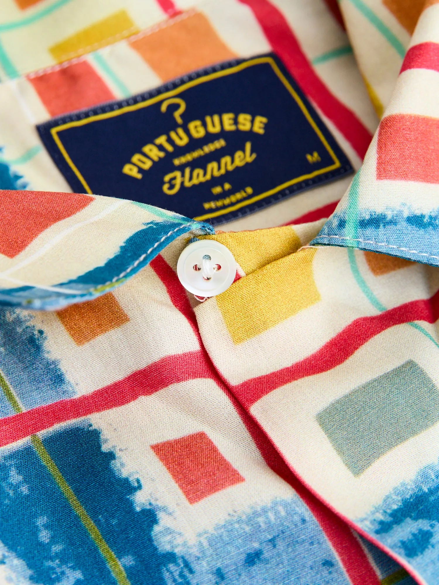 Color Case Button-Up Shirt in Blue
