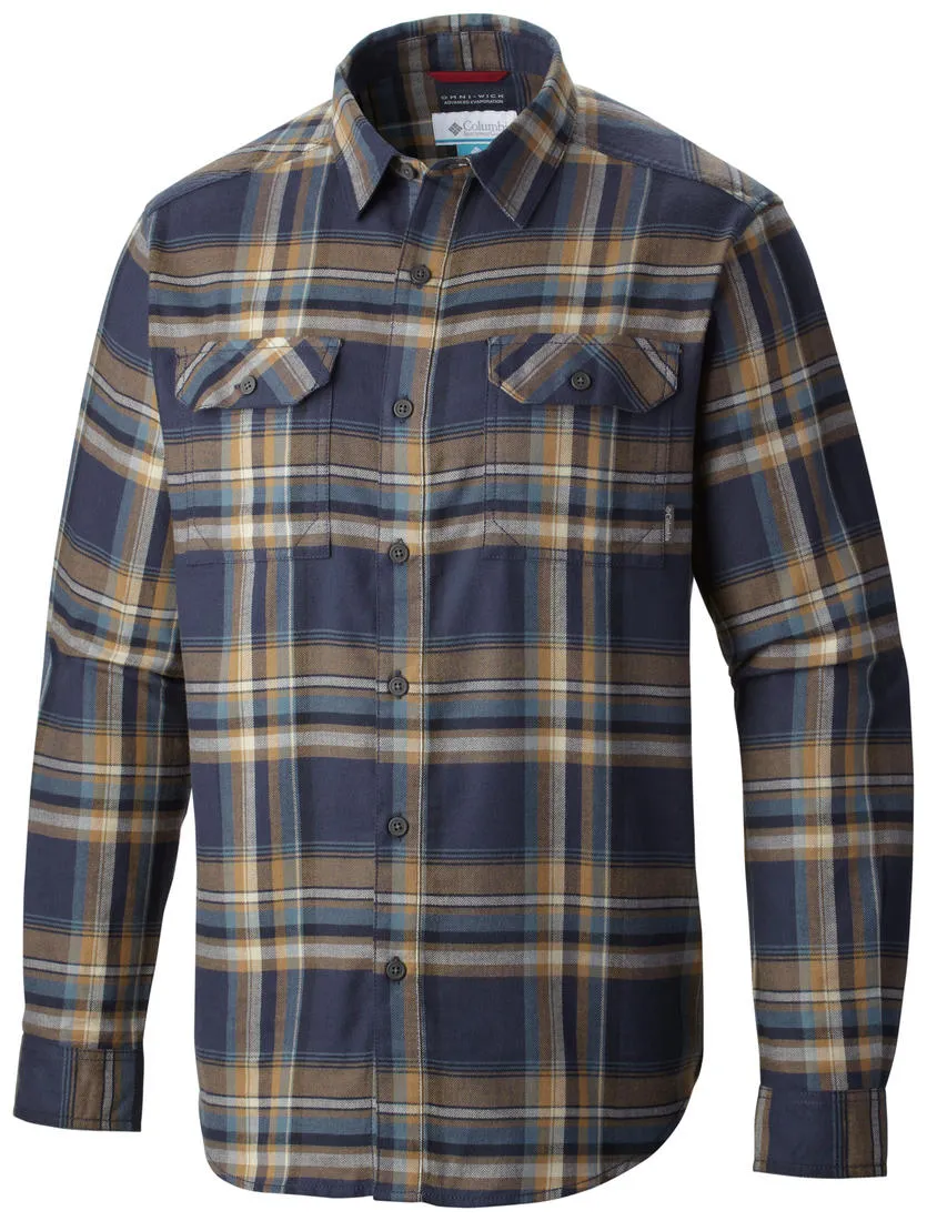 Columbia Men Purple Flare Gun Flannel III Long Sleeve Shirt