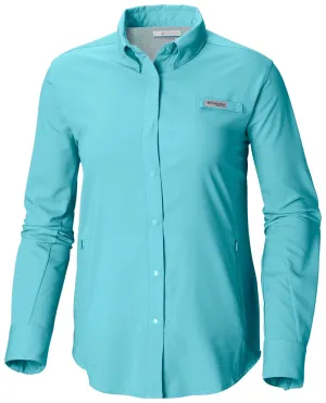 Columbia PFG Tamiami II Long Sleeve Womens Shirt Coastal Blue