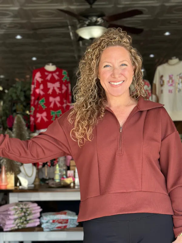 Cora Pullover - Cherrywood