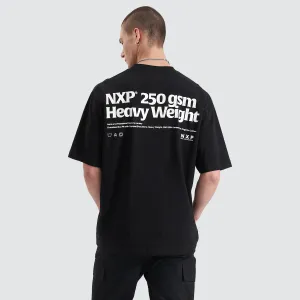 Core Line Heavy Oversized Tee Jet Black