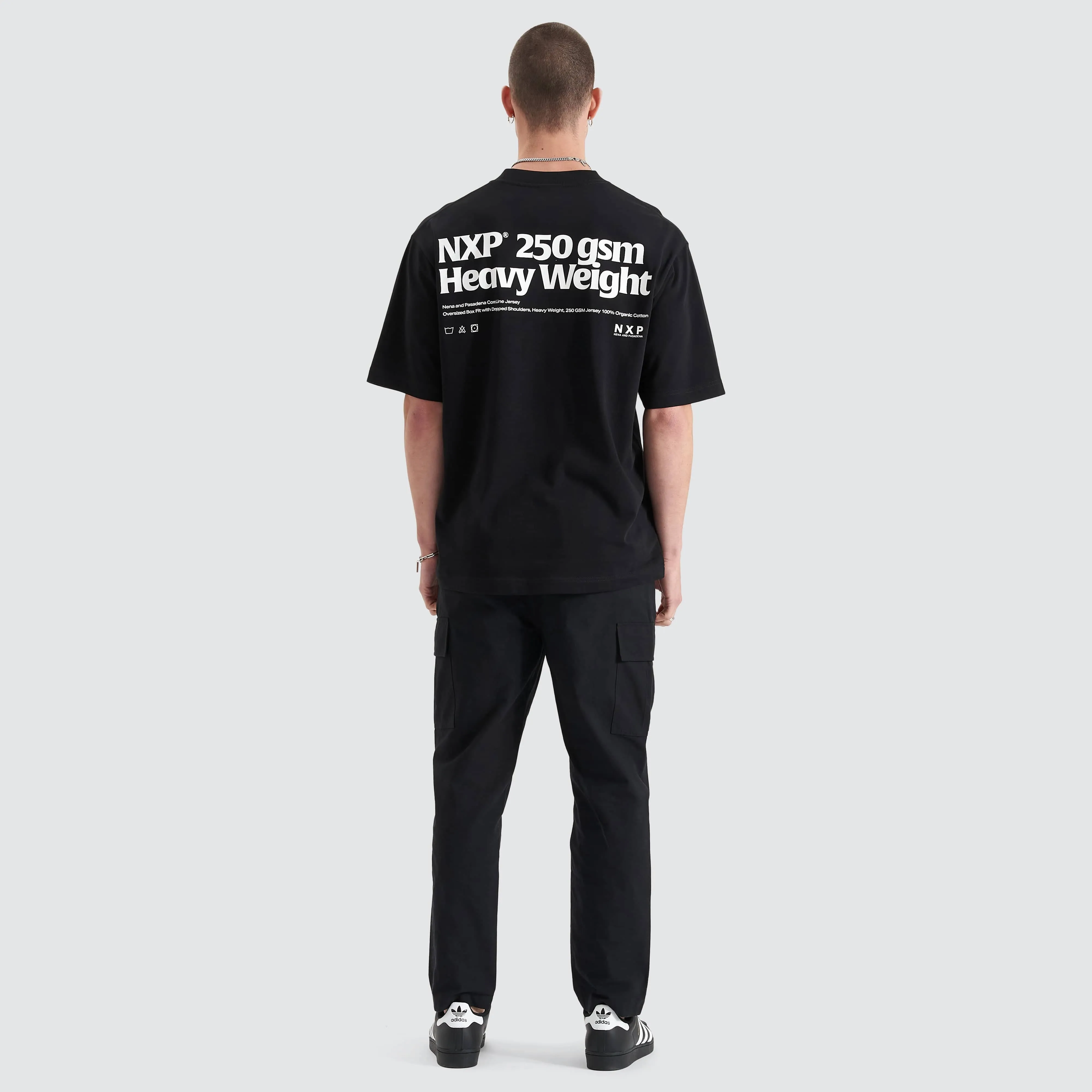 Core Line Heavy Oversized Tee Jet Black