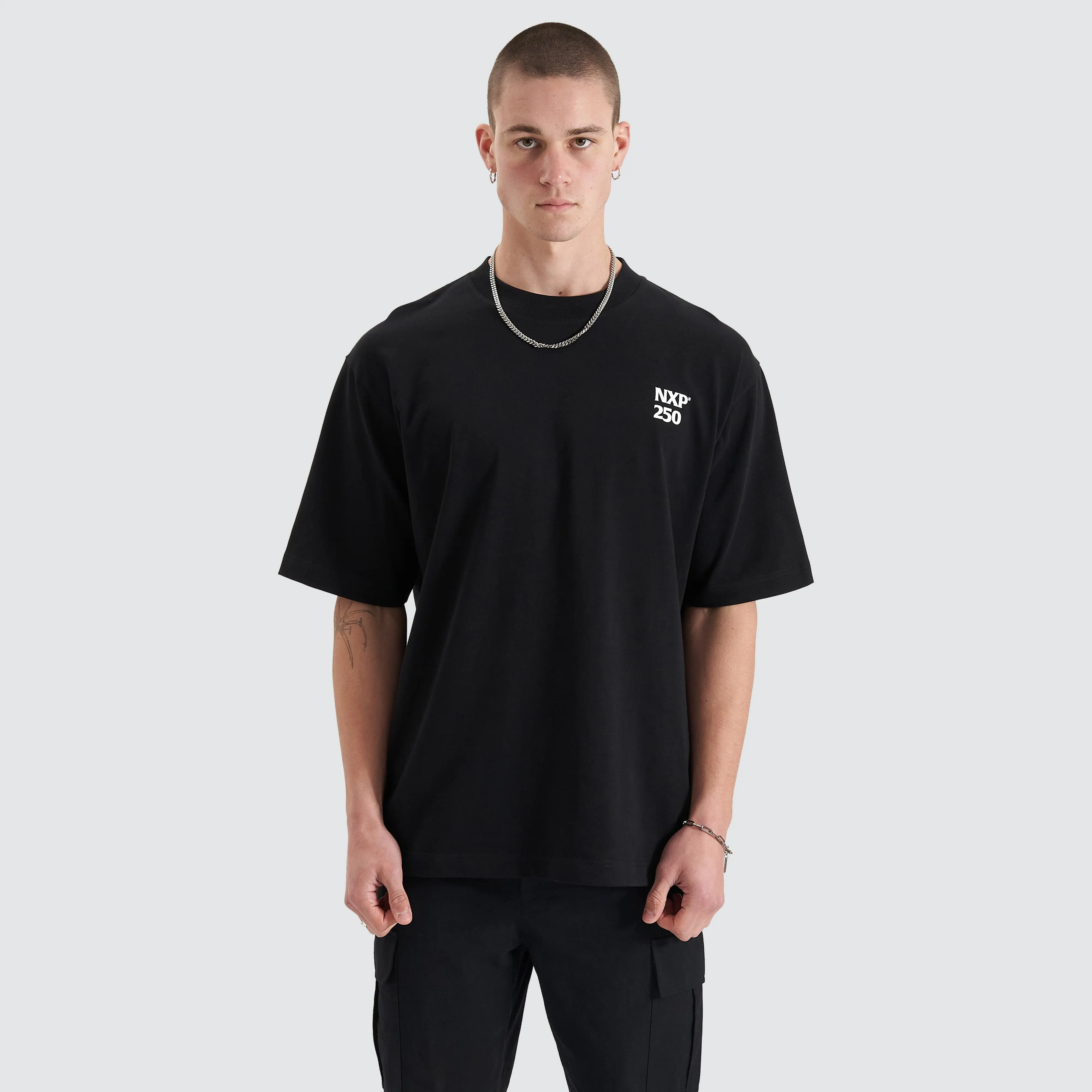 Core Line Heavy Oversized Tee Jet Black