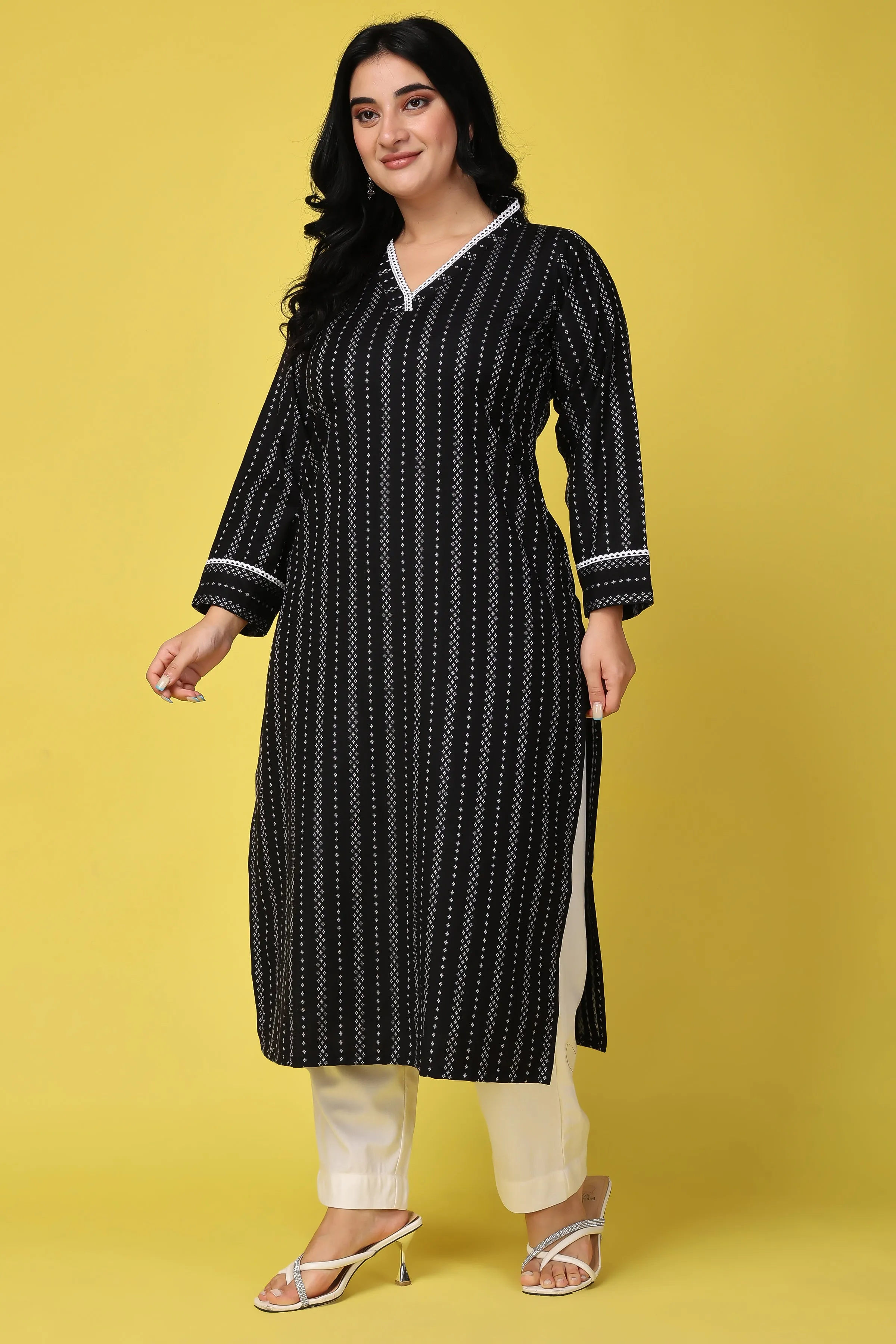 Cosmic Firelight Woollen Kurta