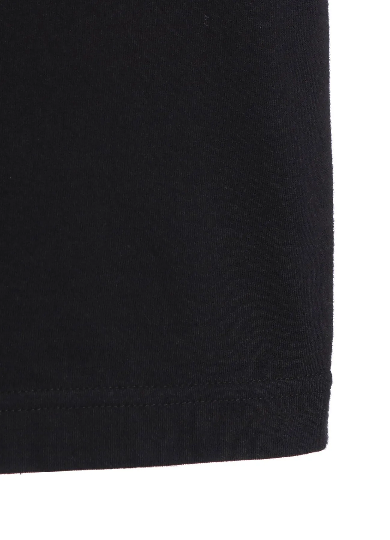 COTTON JERSEY CRAPE de CHINE ASYMMETRICAL L/S T-SHIRT