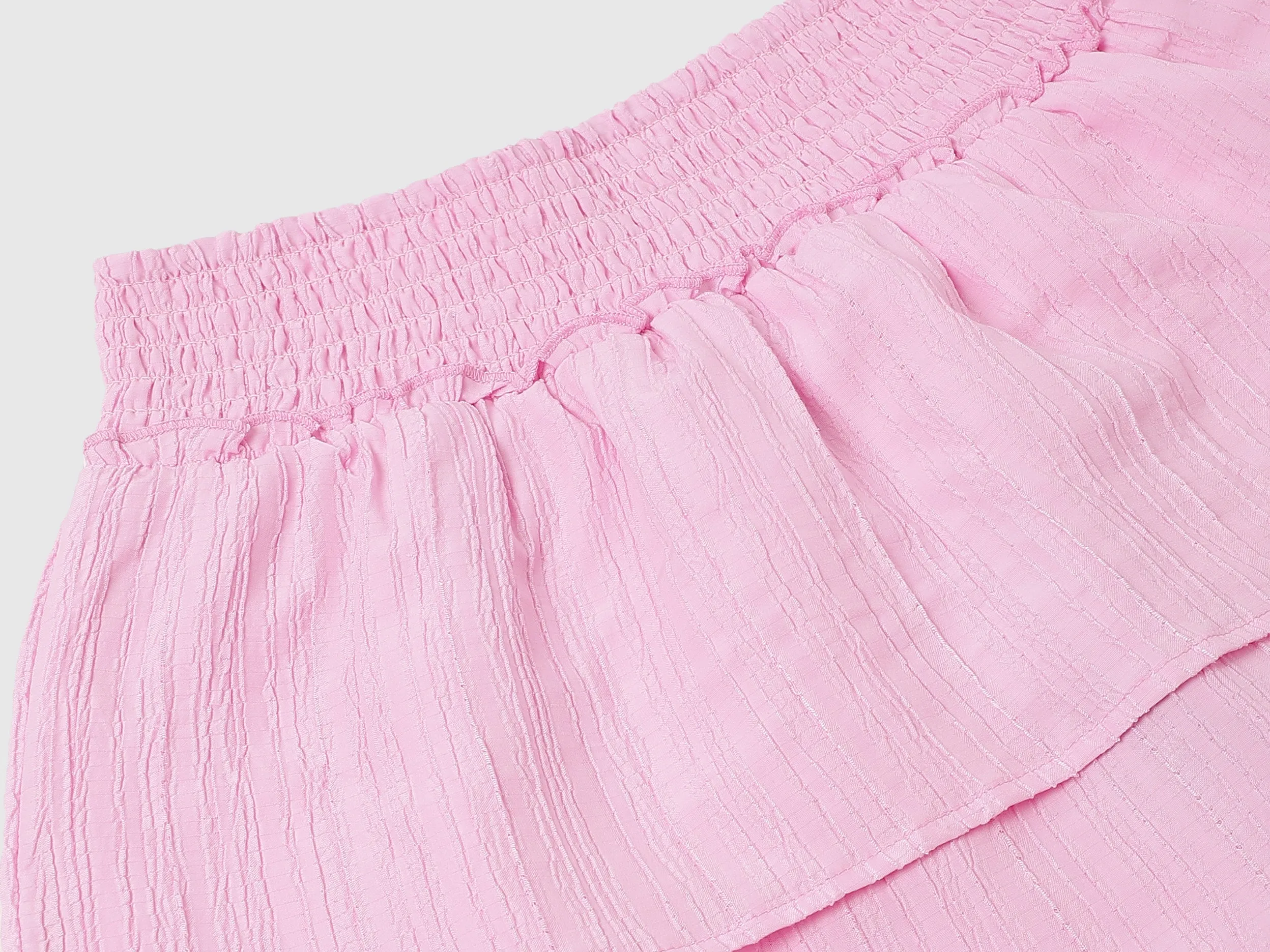 Cotton Solid Regular Length Girls Skirt