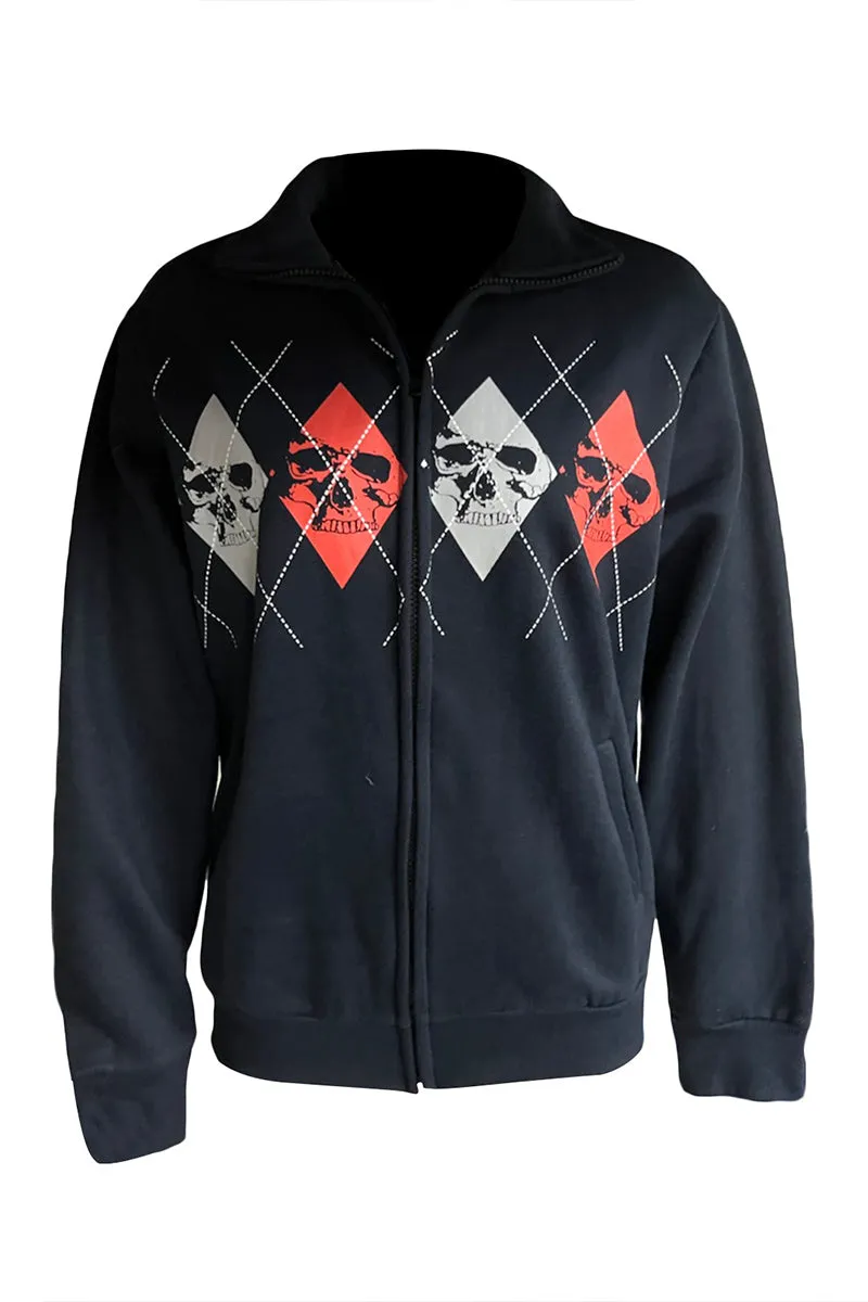 CR3402 Skull Zip-up Jacket Outerwear