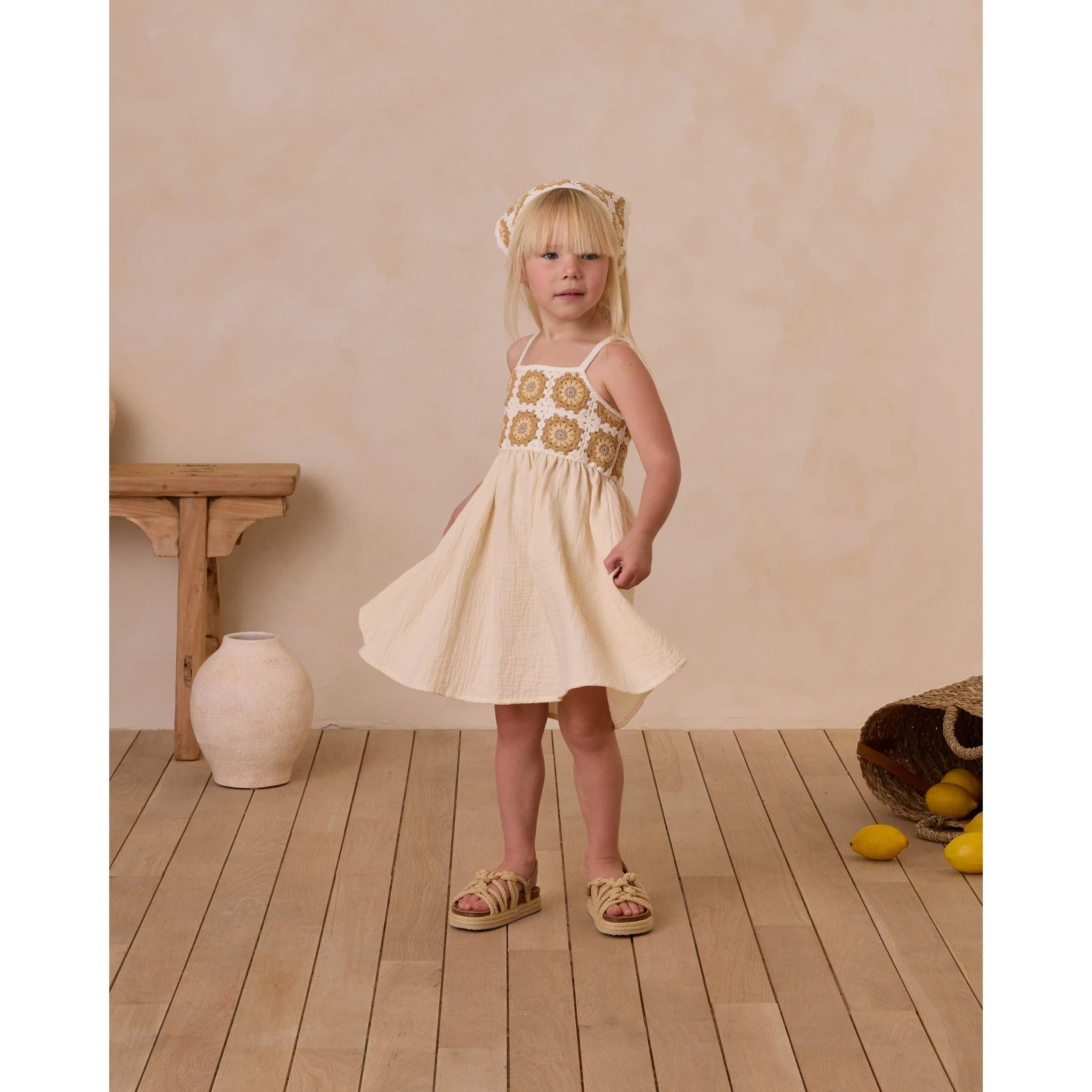 Crochet Sundress || Marigold Daisy