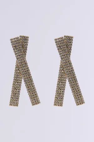 CROSS OUT BLING EARRING