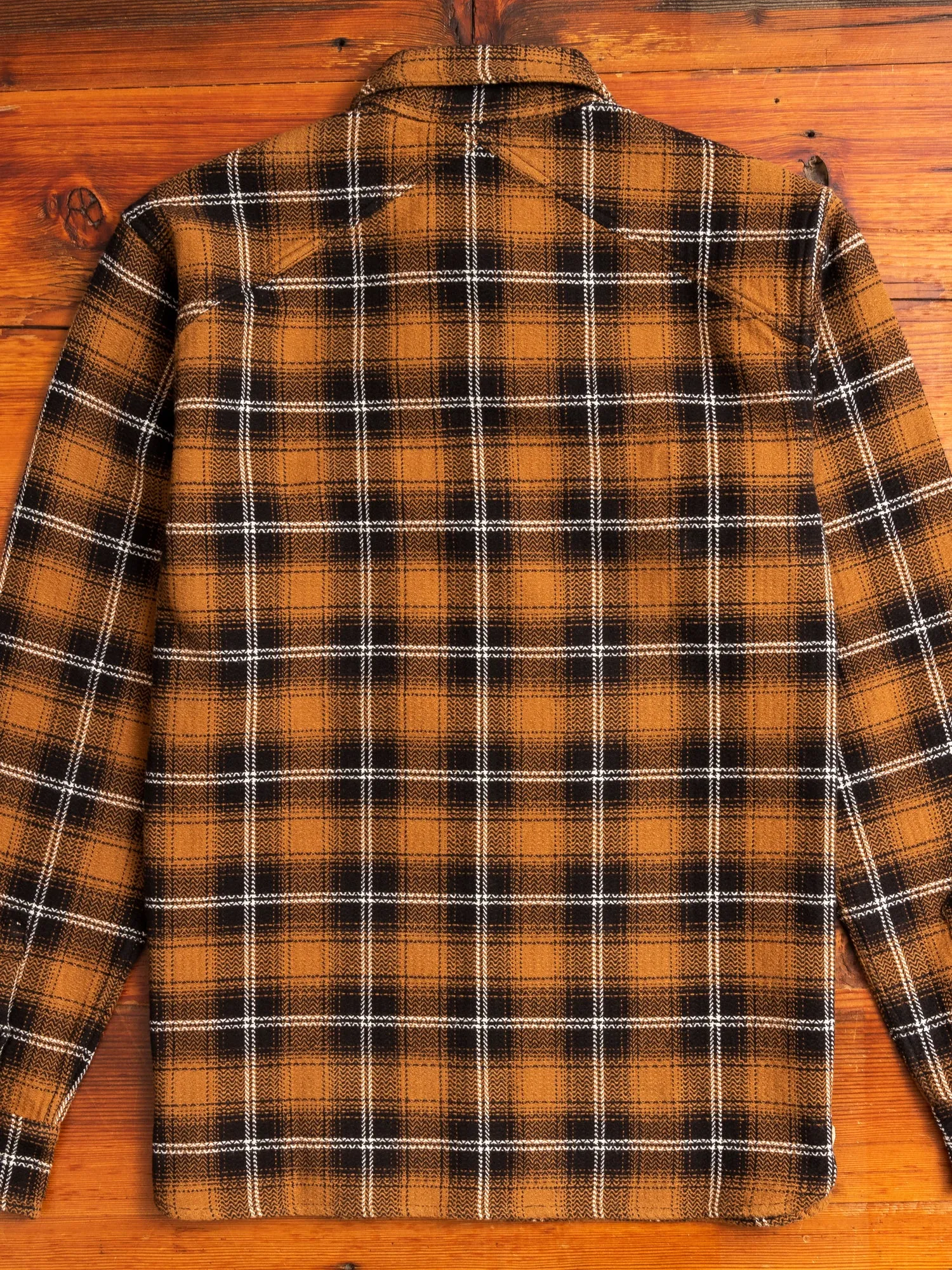 Crosscut Flannel in Sienna