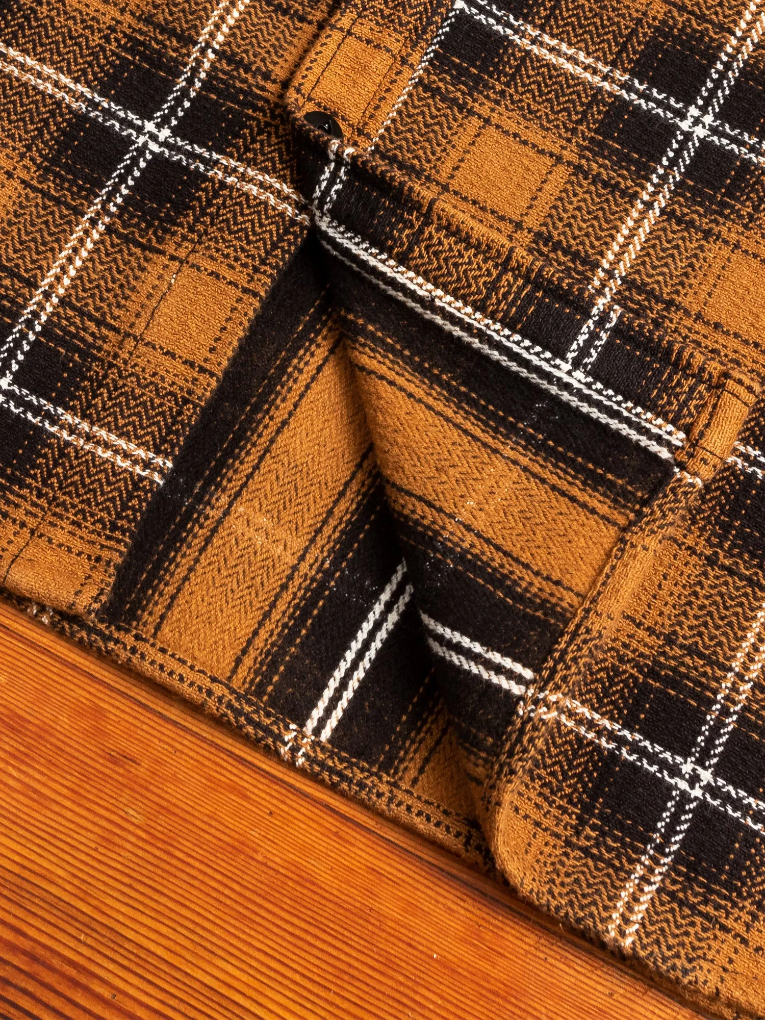 Crosscut Flannel in Sienna