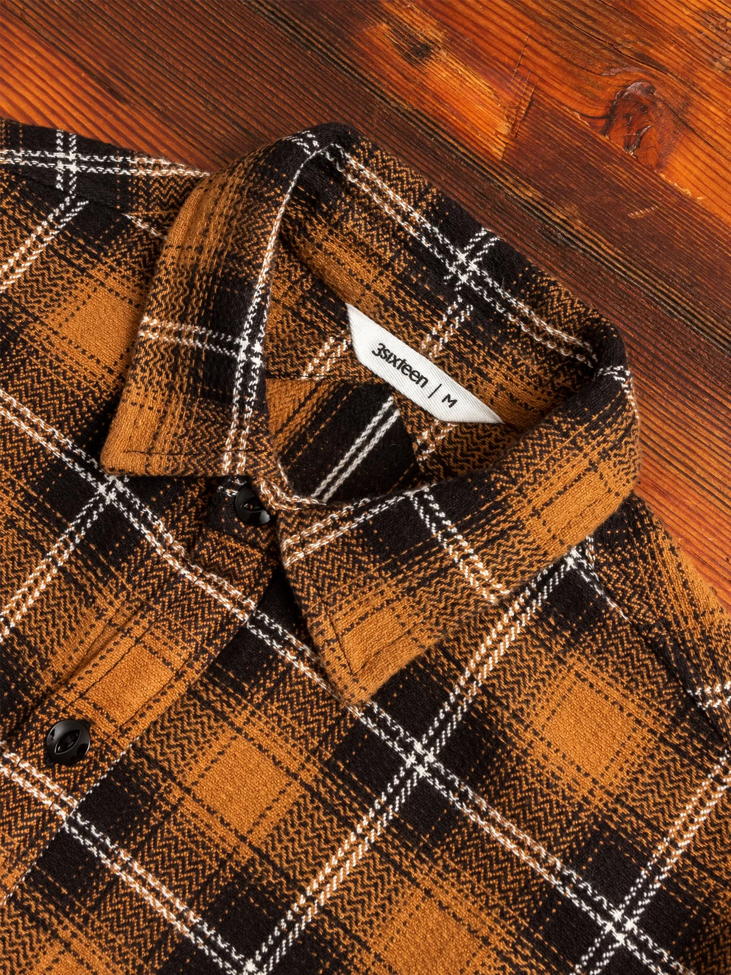 Crosscut Flannel in Sienna