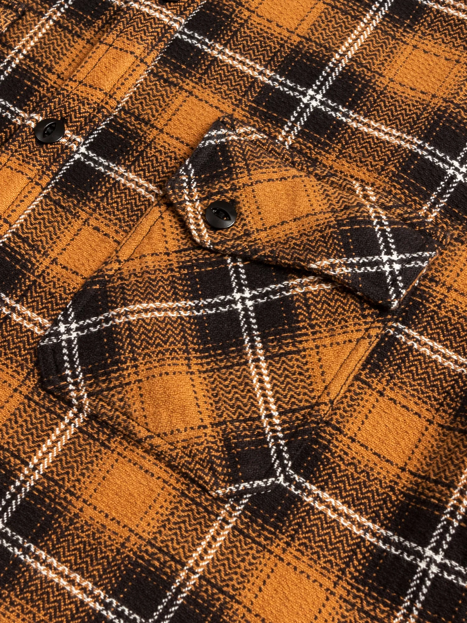 Crosscut Flannel in Sienna