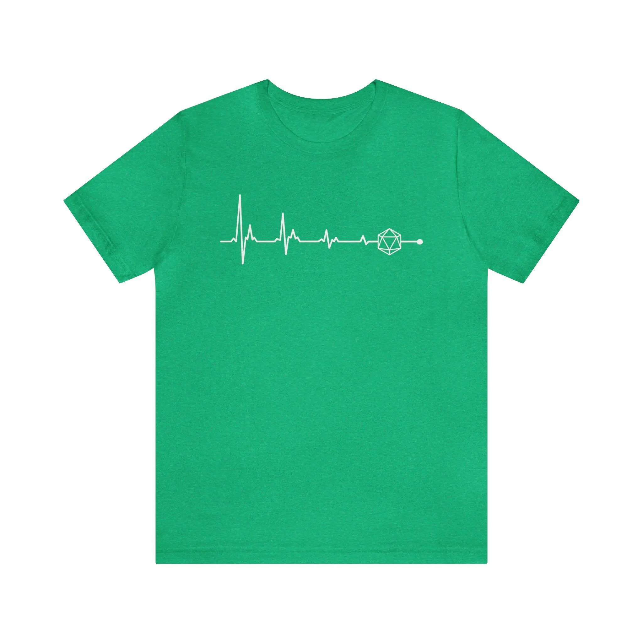 D20 heartbeat | rpg shirt | dnd gifts Dungeon Master gift | dnd tshirt | Gaming Shirt | dungeons and dragons Short Sleeve Tee