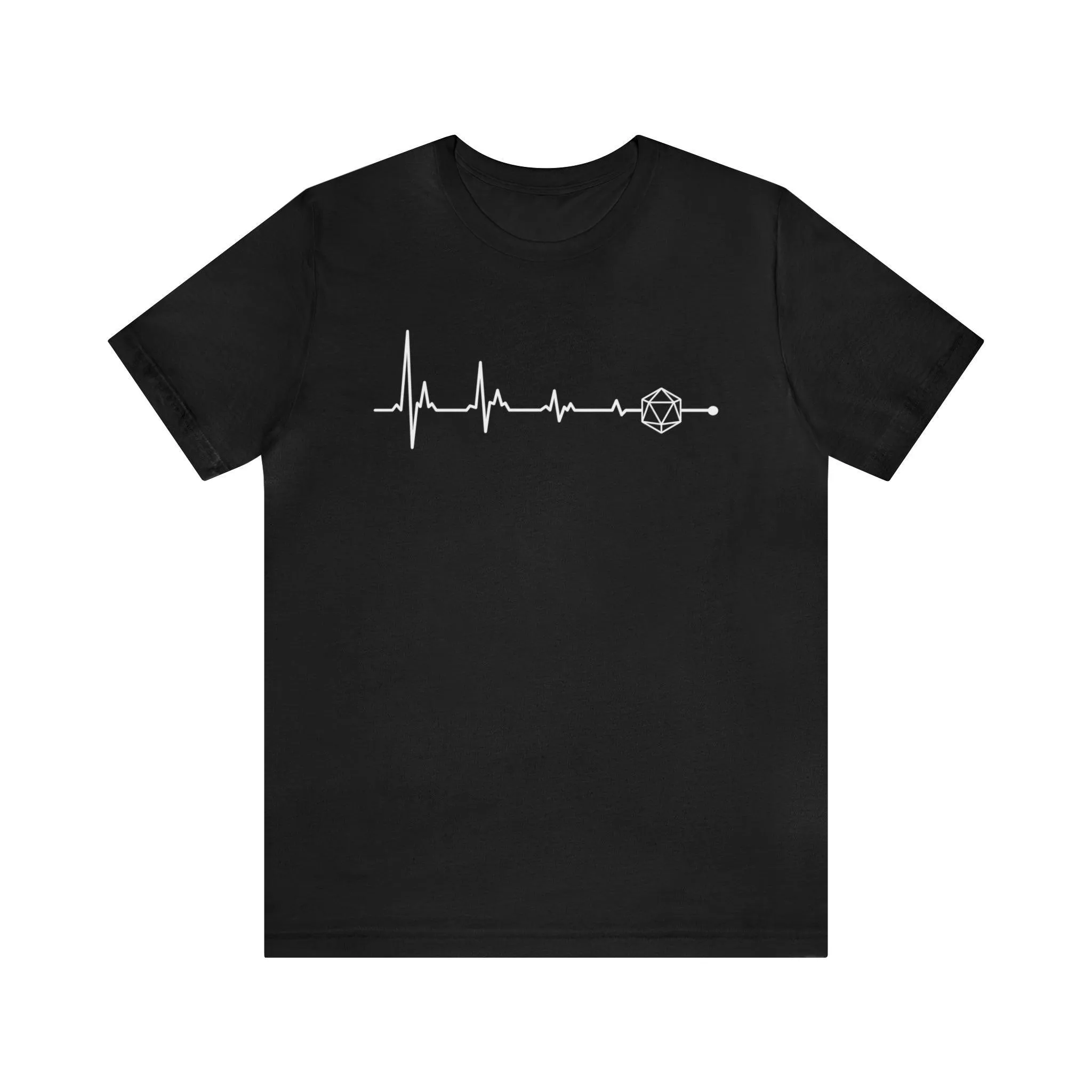 D20 heartbeat | rpg shirt | dnd gifts Dungeon Master gift | dnd tshirt | Gaming Shirt | dungeons and dragons Short Sleeve Tee