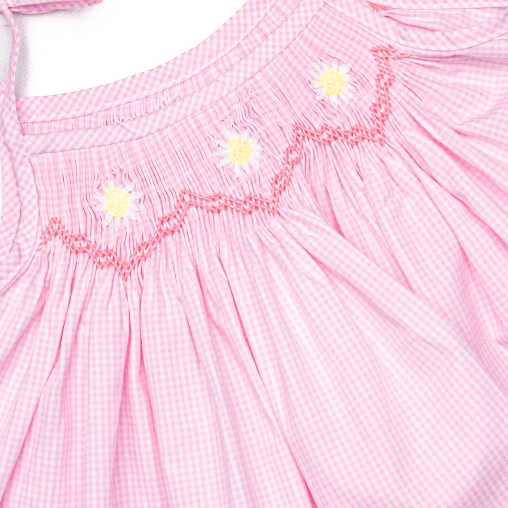 Darling Daisies Smocked Dress, Pink