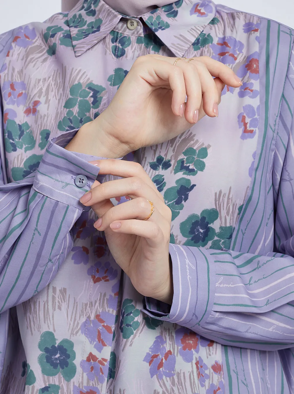 DAVY A-LINE TOP LILAC