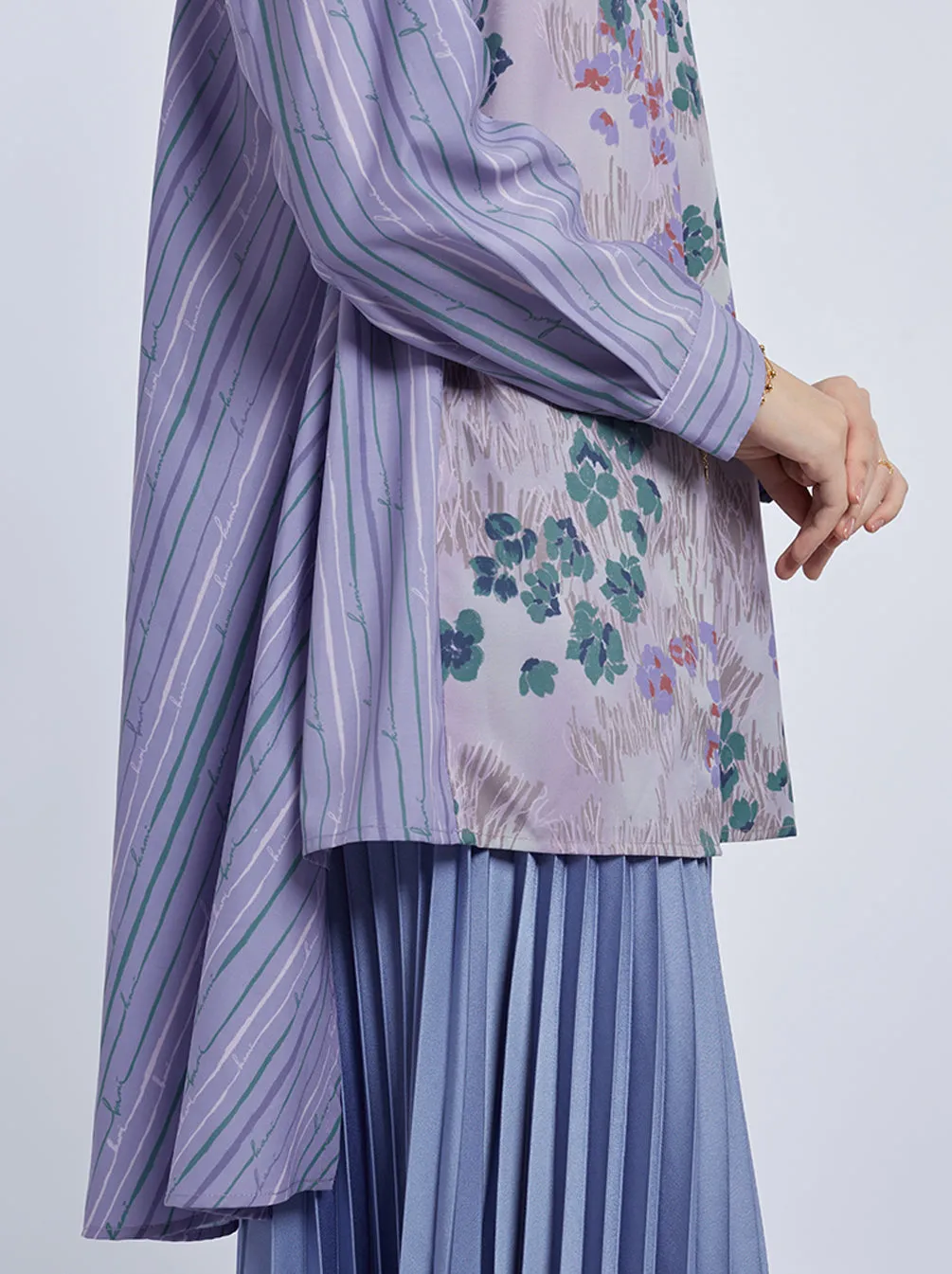DAVY A-LINE TOP LILAC