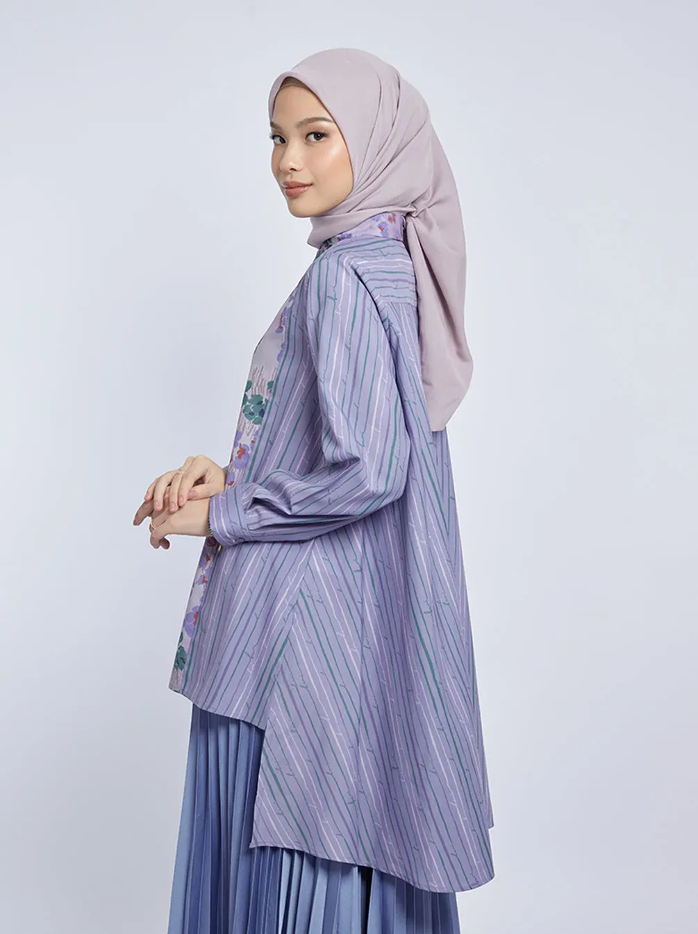 DAVY A-LINE TOP LILAC