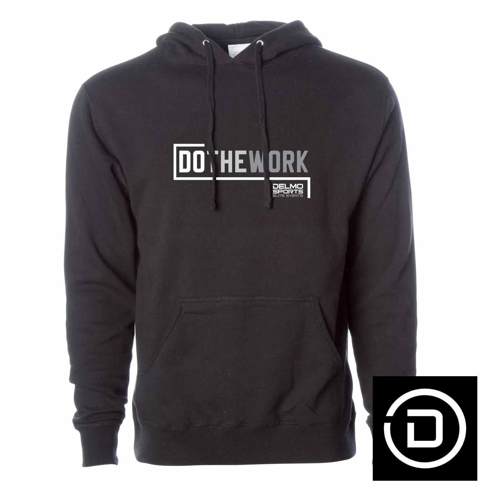 DelMoSports Fleece Hoody -Black- Do The Work