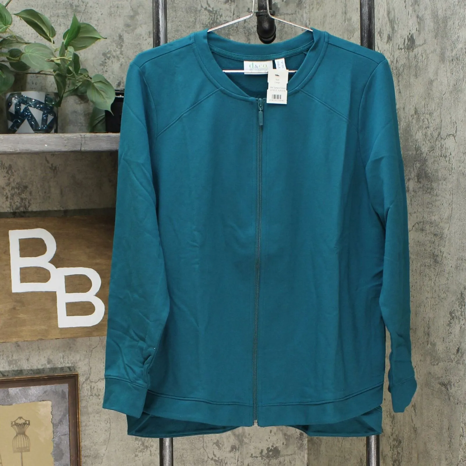 Denim & Co. Women's Active French Terry Zip Front Jacket
