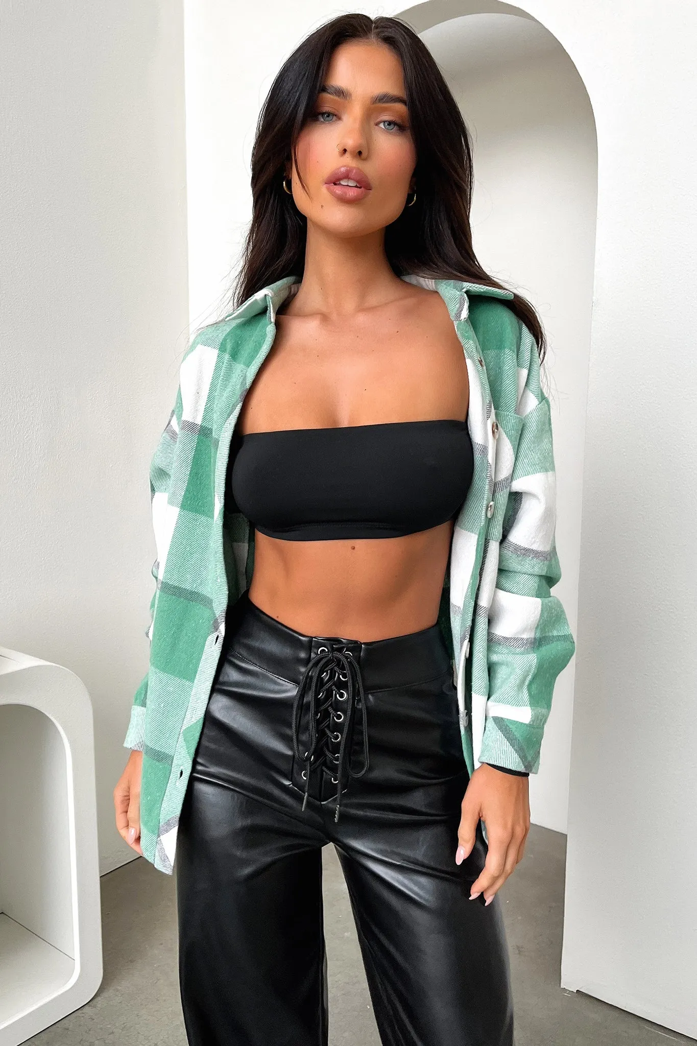 Denver Flannel Shirt - Green Plaid