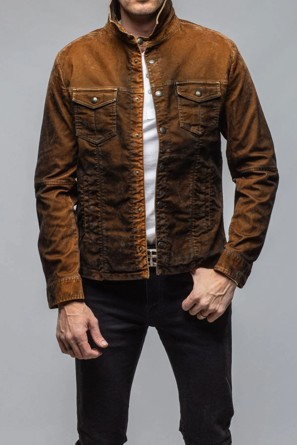 Diesel Moleskin Jacket In Ruggine