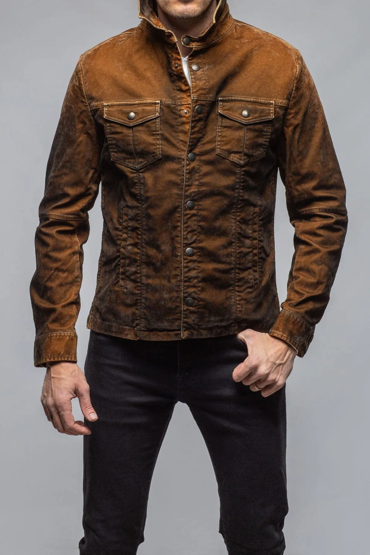 Diesel Moleskin Jacket In Ruggine
