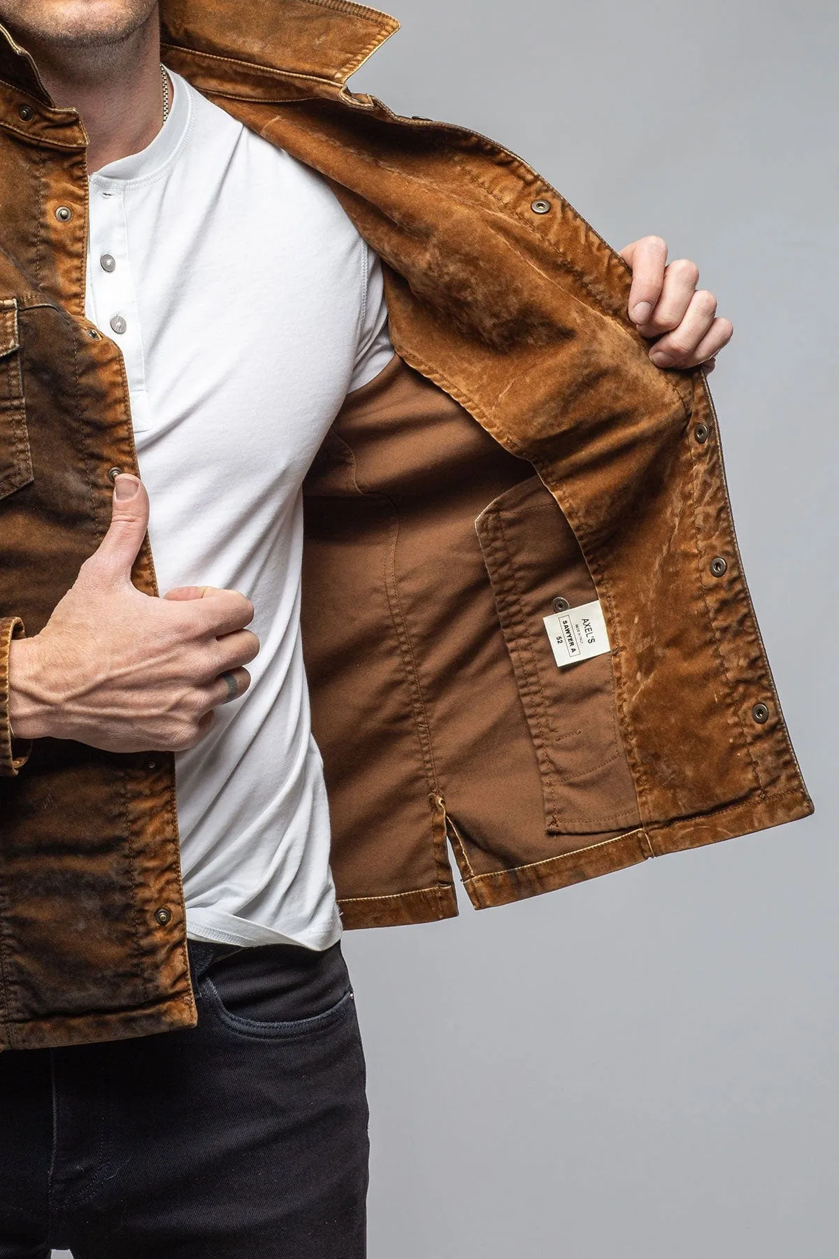 Diesel Moleskin Jacket In Ruggine